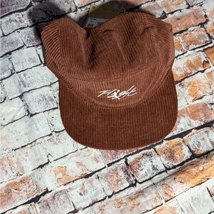 Jordan Brown Corduroy 5-Panel Cap with Script Logo